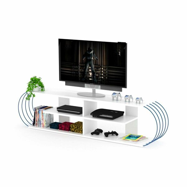 Homedora Case Tv Unit White & Blue HD-CAS-TV-RF170306